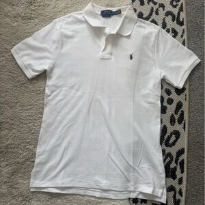 Ralph Lauren White Polo with Navy Pony